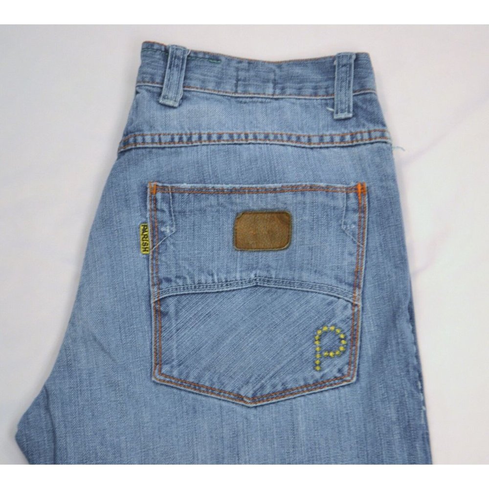 PARISH Men's Destroyed Relaxed Fit Jeans SIZE‎ 32 Medium Wash Distressed